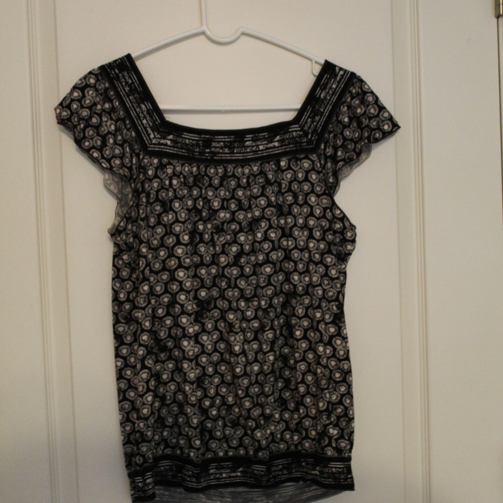 Black & White Patterned Top by Max Studio - Picture 5 of 5